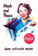 Coca-Cola Werbung Reklame 1950er Jahre