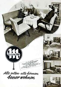 Musterring Möbel  - "Alle sollen - alle können besser wohnen" 50er Jahre